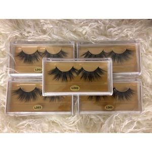 5 Pairs Mink Lashes (Long Dramatic 3D)